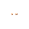 Aurate New York Mini Pyramid Studs In Rose
