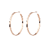 Aurate New York Hoop Earrings In Rose