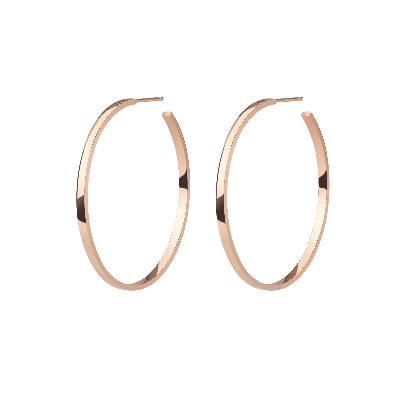 Aurate New York Hoop Earrings In Rose