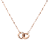 Aurate New York Connection Necklace In Rose