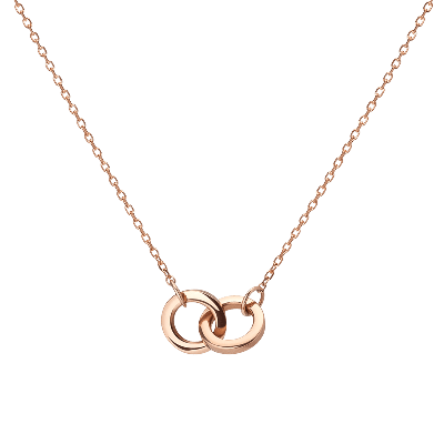 Aurate New York Connection Necklace In Rose
