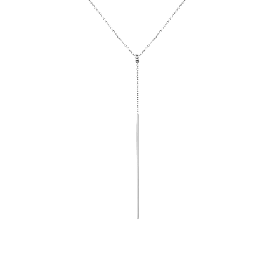 Aurate New York Lariat Necklace In White