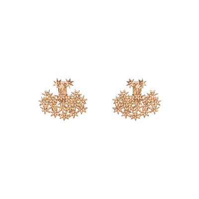 Aurate New York Flower Earring Back Small In Rose