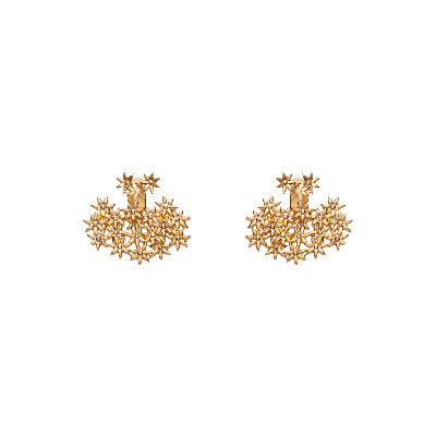 Aurate New York Flower Earring Back Small In Yellow