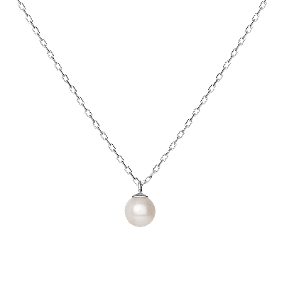 Aurate New York Simple Pearl Necklace In White