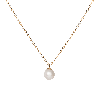 Aurate New York Simple Pearl Necklace In Yellow