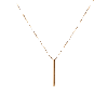 Aurate New York Short Gold Bar Drop Necklace In Yellow