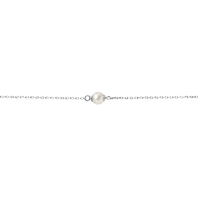 Aurate New York Simple Pearl Bracelet In White