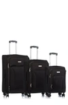 CHAMPS TRAVELLERS COLLECTION LUGGAGE 3-PIECE SET