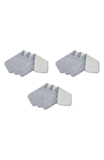 Salav True Tidy Mop Pad Refill 9-piece Set In Gray