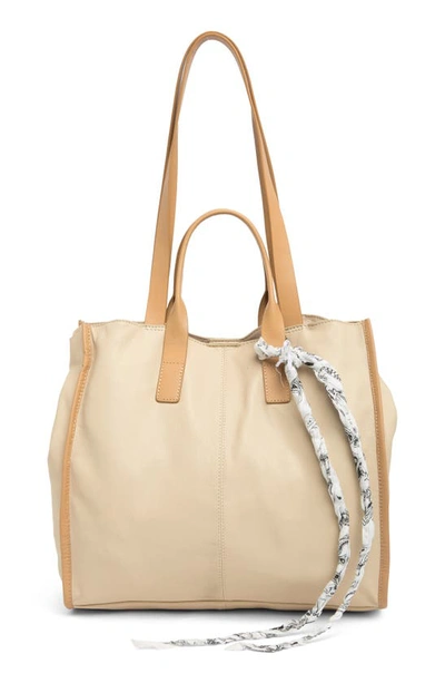 Lucky Brand Diam Leather Tote Bag In Stucco Multi Smooth Leather