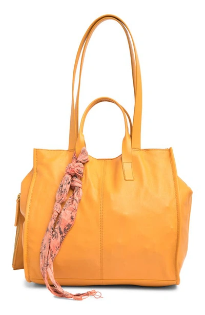 Lucky Brand Diam Leather Tote Bag In Butterscotch Smooth Leather