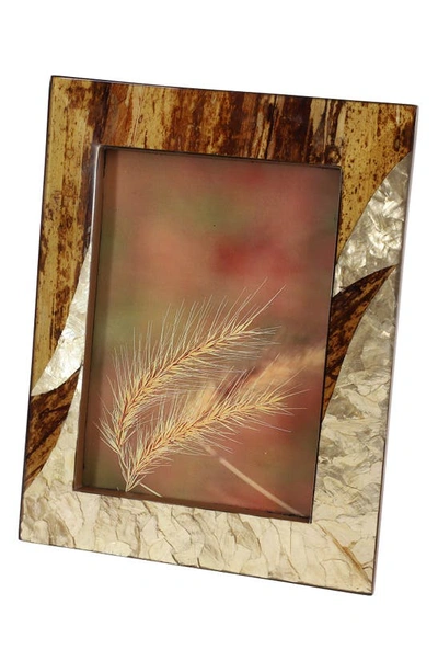 Willow Row Rectangle Inlaid Picture Frame In Brown