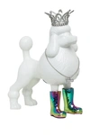 Interior Illusions Plus Iridescent Poodle With Necklace And Crown Bank In Multi-color