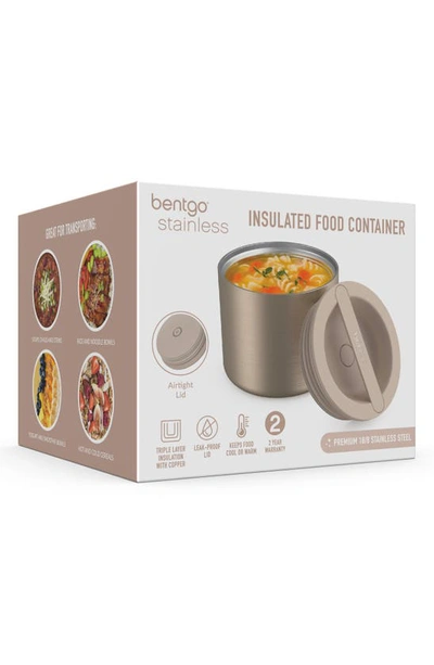 Bentgo Double-walled Stainless Steel Insulated Food Container In Gold
