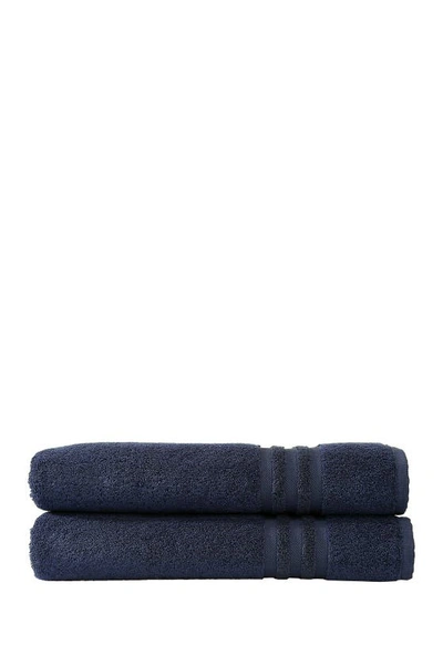 Linum Home Textiles Denzi Bath Towels In Twilight Blue