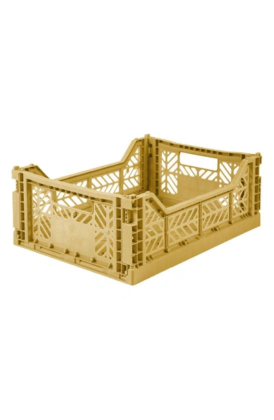 Aykasa Medium Folding Crate In Gold