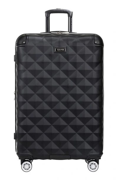 Kenneth Cole Reaction Diamond Tower Luggage Collection Lightweight Hardside Expandable 8-wheel Spinn In Black