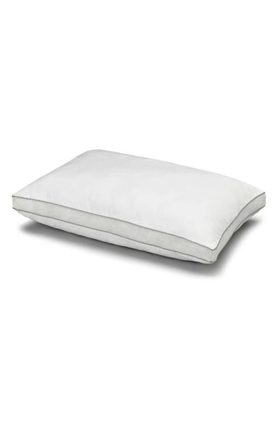Ella Jayne Home Gusseted Mesh Panel Cotton Pillow In White