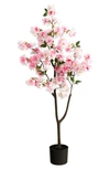 Nearly Natural 4 Ft. Cherry Blossom Artificial Tree In Green