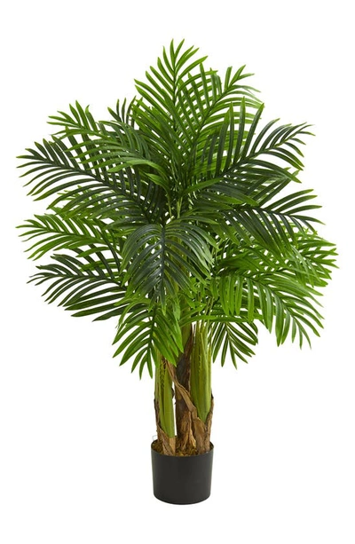 Nearly Natural 4 Ft. Kentia Palm Artificial Tree In Green