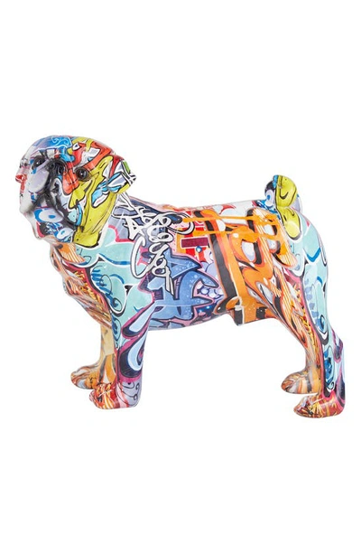Cosmo By Cosmopolitan Pug Sculpture In Multi Colored