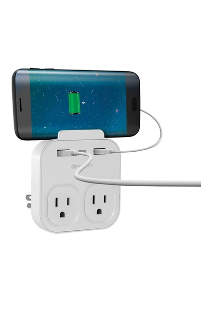 Bytech 2.1 Amp Wall Charger With 2 Usb Ports In White