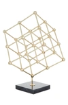 Vivian Lune Home Geometric Sculpture In Gold