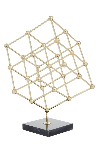 Vivian Lune Home Geometric Sculpture In Gold