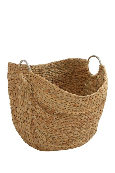 Ginger Birch Studio Sea Grass Woven Basket In Brown