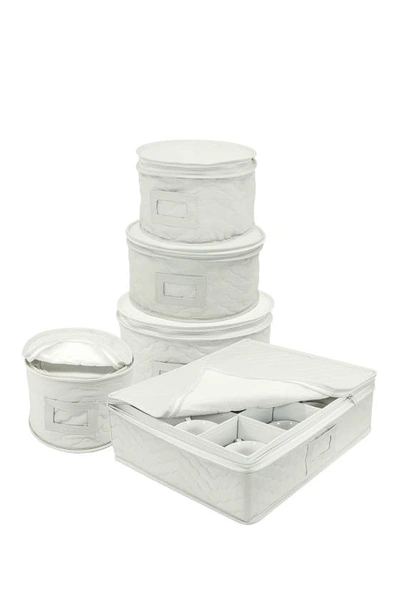 Sorbus Dinnerware Storage 5-piece Set In Beige