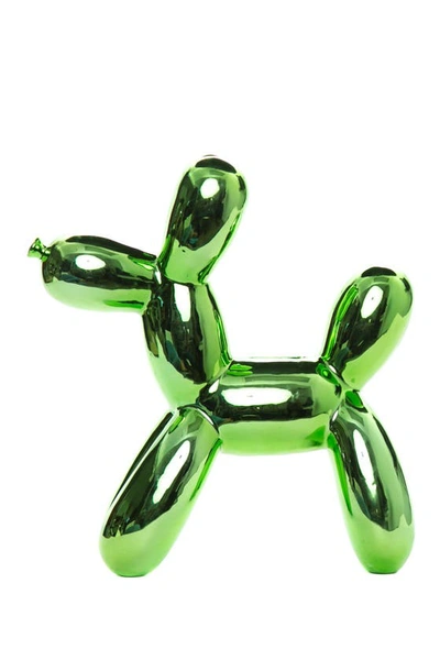 Interior Illusions Plus Green Balloon Dog Bank