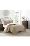Chic St. Paul Contemporary Quilt Set In Taupe