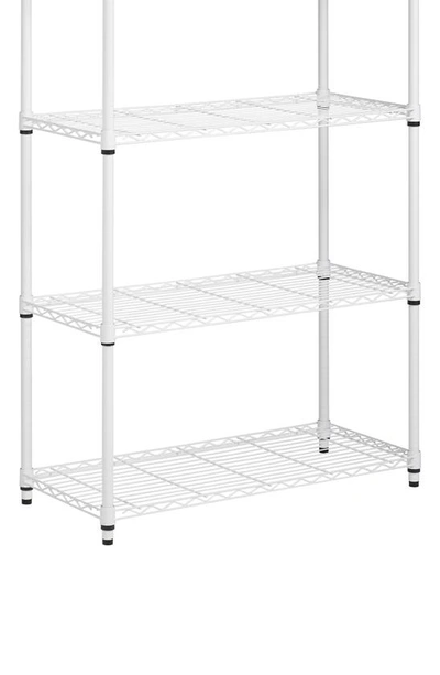 Honey-can-do 4-tier Heavy Duty Adjustable Shelving Unit In White
