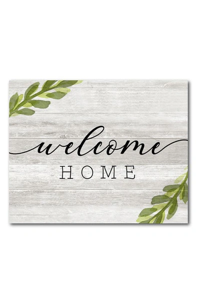Courtside Market Welcome Home 16"x20" Gallery-wrapped Canvas Wall Art In Multi Color