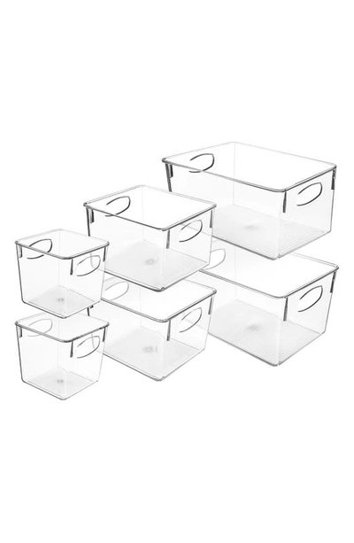 Sorbus Clear 6-piece Kitchen Bin Set