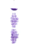 Ginger Birch Studio Purple Capiz Shell Waterfall Windchime In Purple