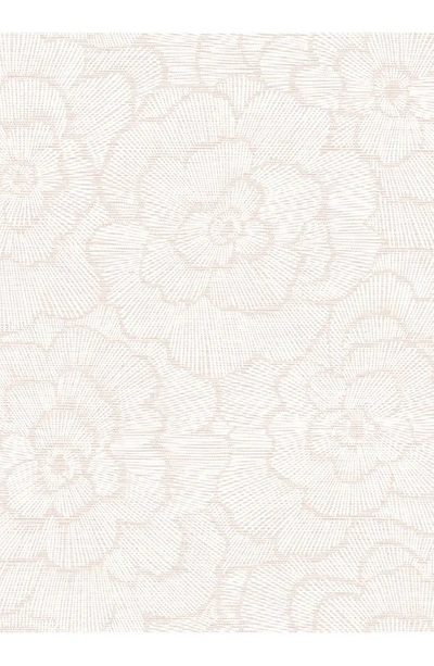 Wallpops Periwinkle Textured Floral Peel & Stick Wallpaper In Pink