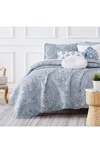 Southshore Fine Linens Pure Melody Quilt Bedding Set In Aqua