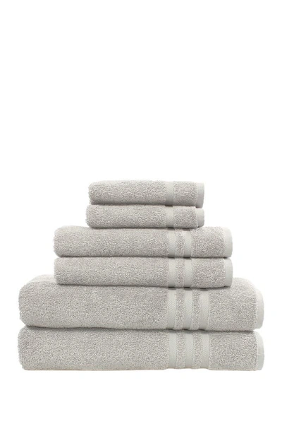 Linum Home Textiles Denzi 6-piece Towel Set In Grey