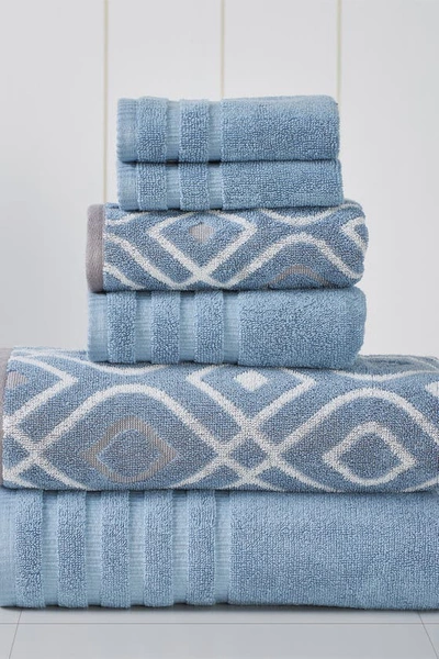 Modern Threads Yard Dyed Towel 6-piece Set In Blue