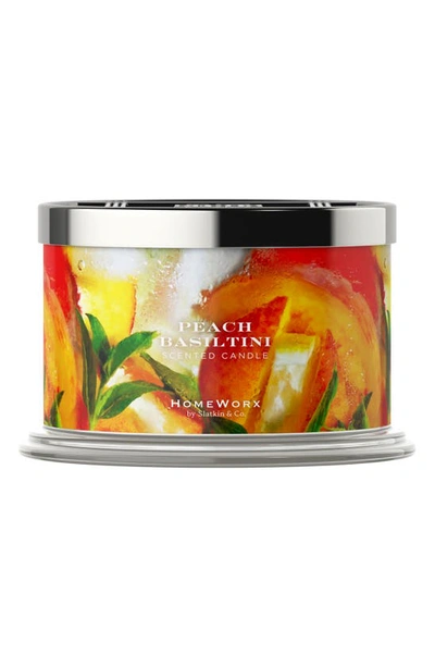 Homeworx Peach Basiltini 4-wick Candle