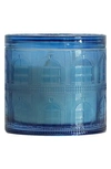 HOMEWORX TOWNHOUSE GLASS FARMSTAND BLUEBERRY 3-WICK CANDLE