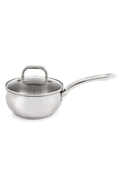 Berghoff Stainless Steel 1.5-qt. Covered Saucepan In Silver
