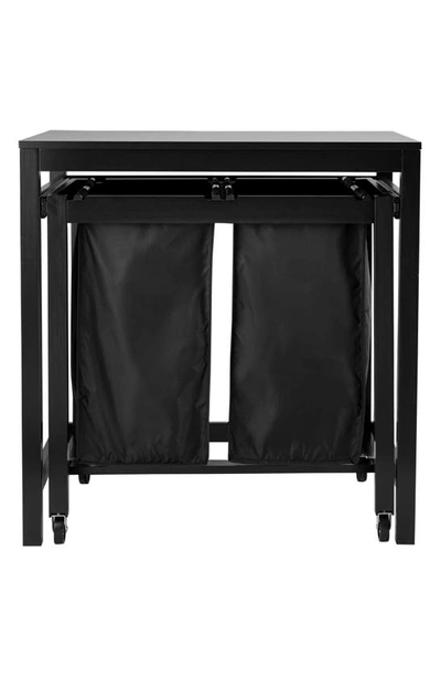 Honey-can-do Double Sorter Folding Table In Black