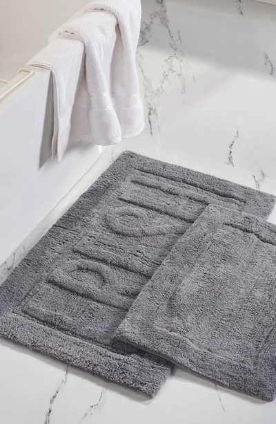 Modern Threads Cotton Bath Mat In Charcoal