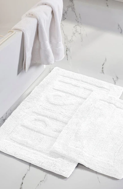 Modern Threads Cotton Bath Mat In White