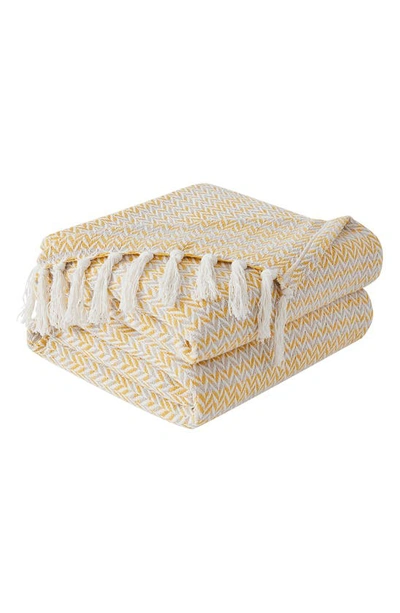 Southshore Fine Linens Agadir Cotton Luxury Blanket In Gold