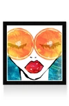 Wynwood Studio Orange Beach Framed Wall Art, 21"x21" In Orange