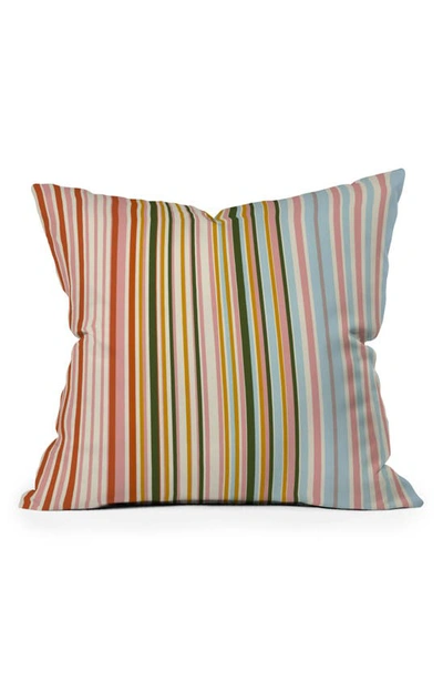 Deny Designs Grace Magical Stripes Outdoor Throw Pillow In Multi
